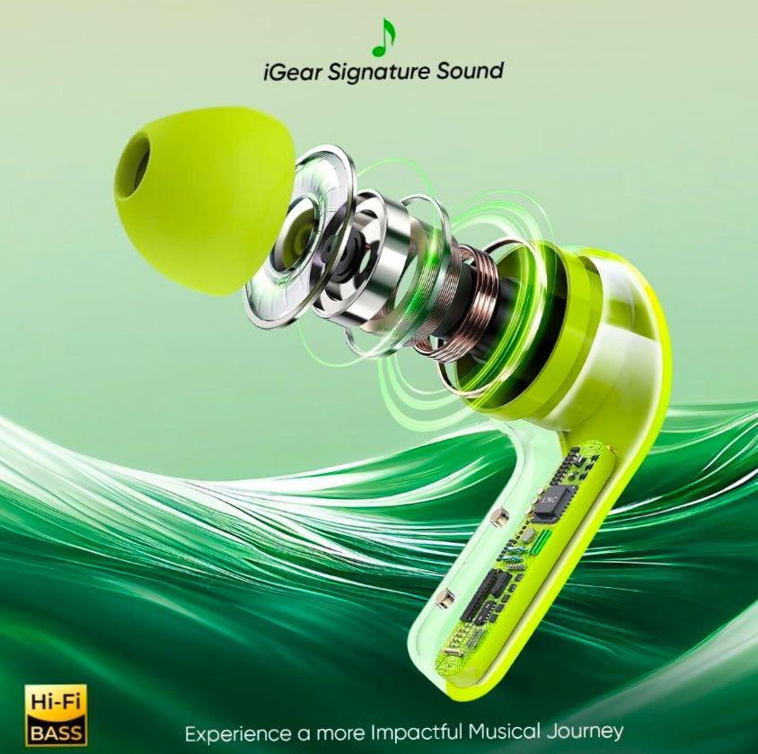 GREEN ultra pods Wireless Bluetooth Earbuds