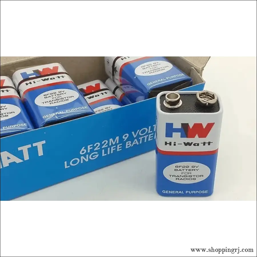 HW Hi - Watt 9v Battery ,3pcs - tools hardware - 9v batterytesting toolsRJ mobiles and accessories Thoothukudi