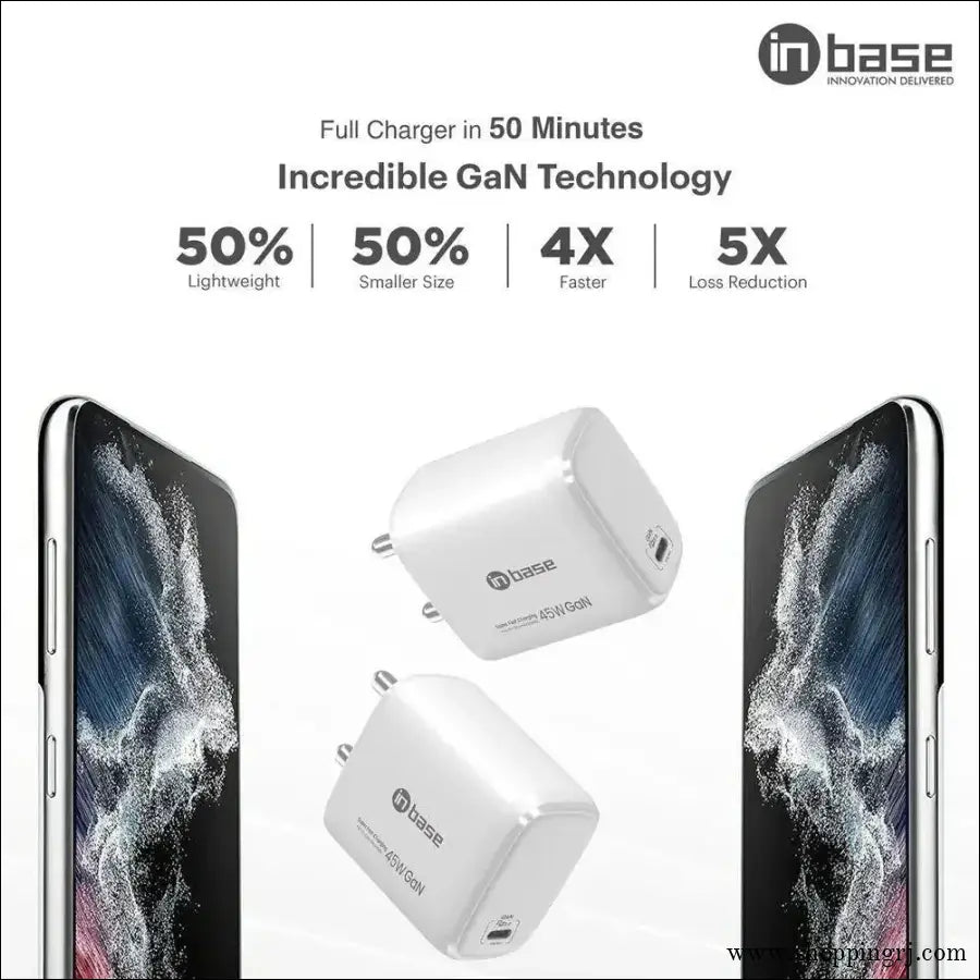 in Base Ether P451 45 W Fast Charger (Type C to Type C Cable, - 45watts chargerinbase brandchargers