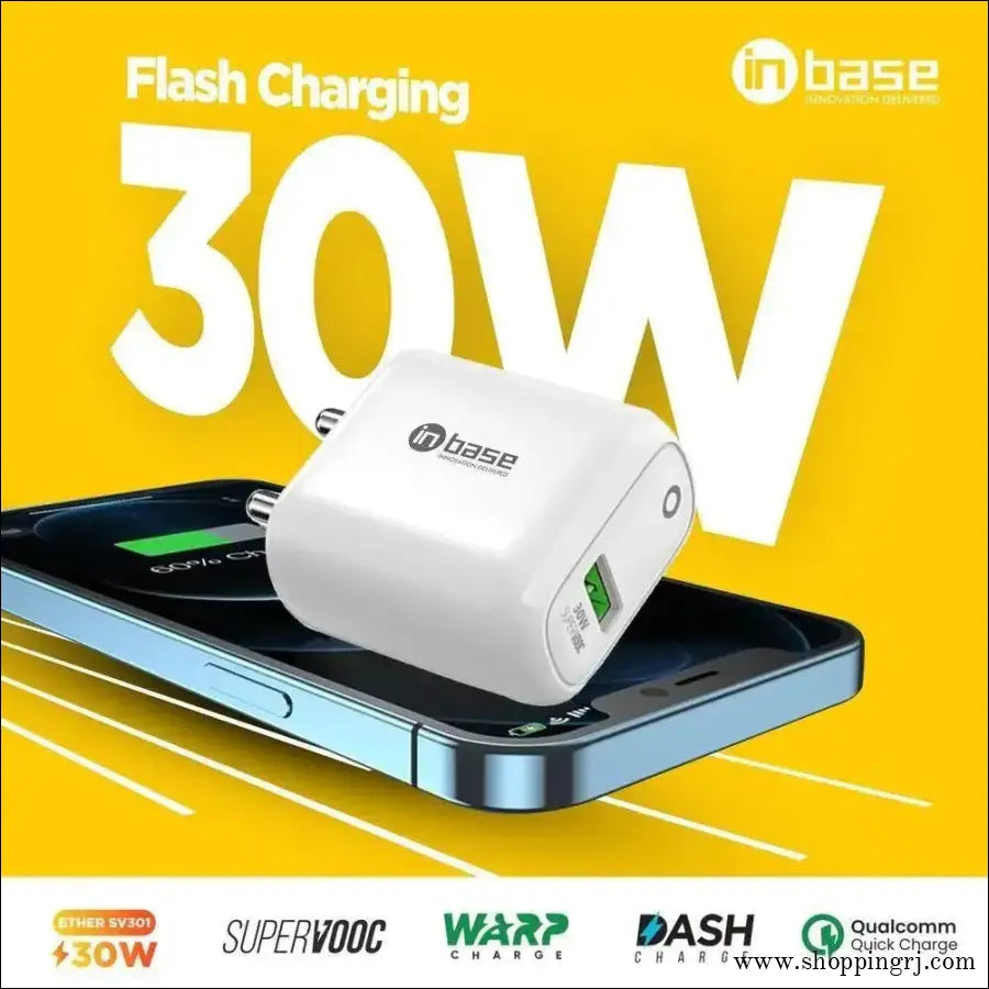 in base Ether SV301 30W SuperVOOC Charger (Adapter Only, White)
