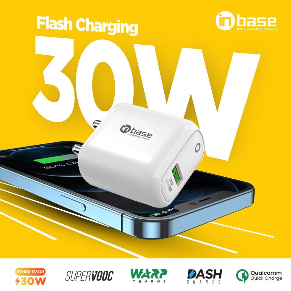 in base Ether SV301 30W SuperVOOC Charger (Adapter Only, White) - Shopping RJ 