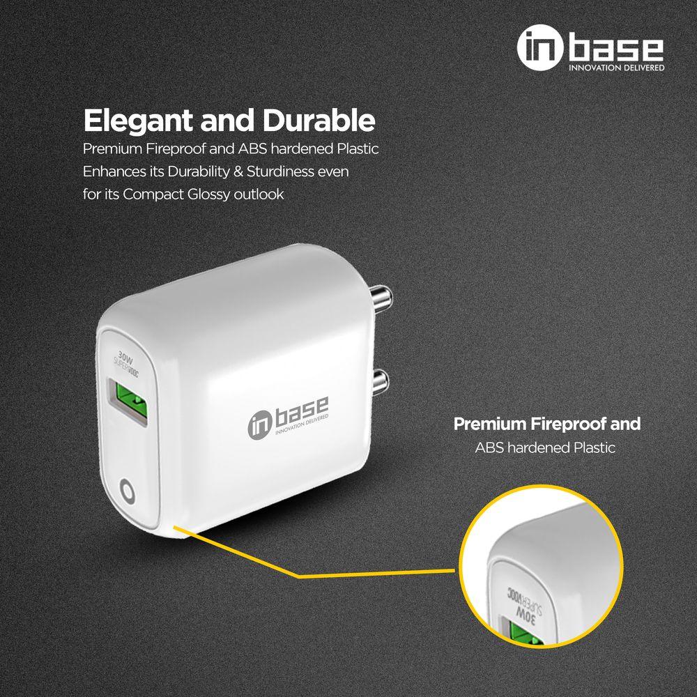 in base Ether SV301 30W SuperVOOC Charger (Adapter Only, White)