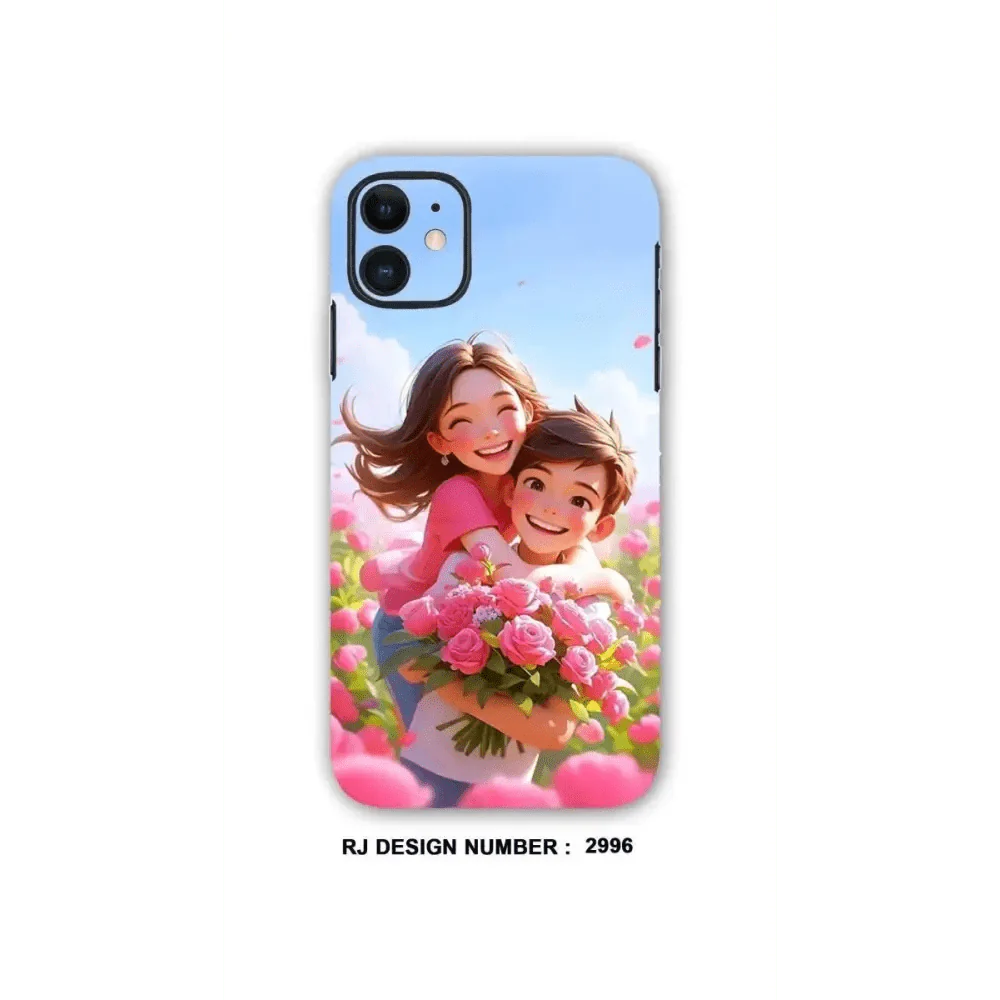 LOVELY COUPLE HUG IN GARDEN  mobile skins RJ2996, ANIME MOBILE WRAPPING