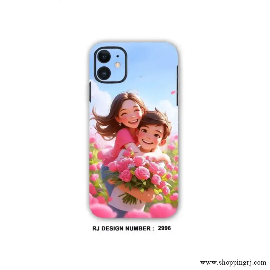 LOVELY COUPLE HUG IN GARDEN mobile skins RJ2996, ANIME MOBILE WRAPPING