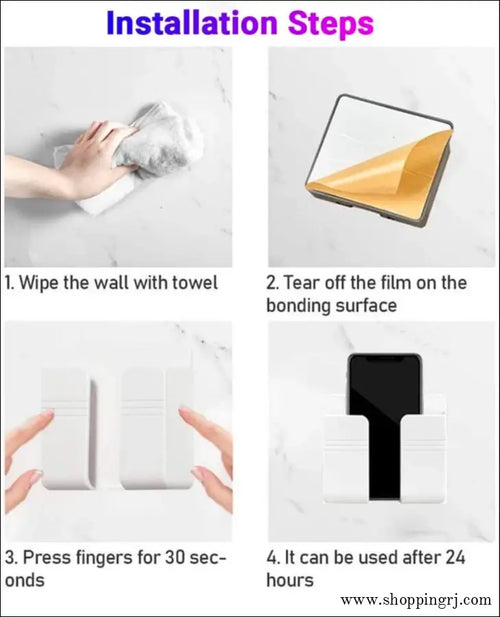 Mobile wall mount holder (2pcs) combo - MOBILE HOLDER