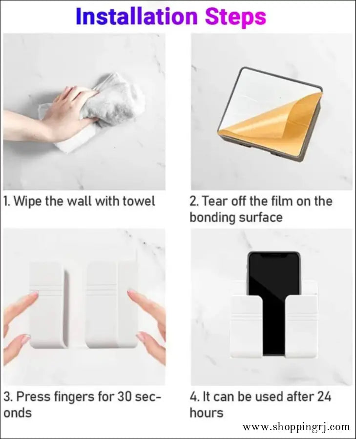 Mobile wall mount holder (2pcs) combo - MOBILE HOLDER