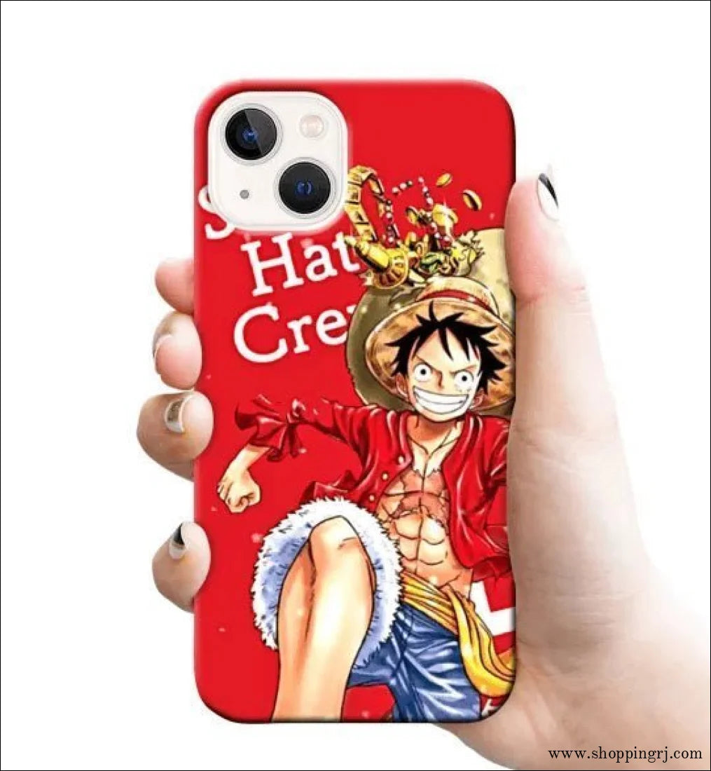 STRAW HAT MONKEY D LUFFY mobile cover RJ1428 Plastic hard case - Mobile covers - ANIME MOBILEcustomized mobile coveranime mobile covers
