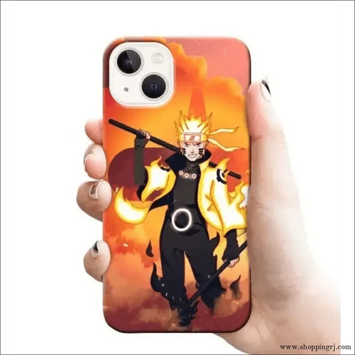NARUTO WITH FIRE BACKGROUND mobile cover RJ1686 Plastic hard case - Mobile covers - ANIME MOBILEcustomized mobile coveranime mobile covers