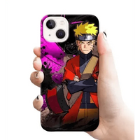 NARUTO WITH PURPLE BACKGROUND mobile cover RJ1684 Plastic hard case - Mobile covers - ANIME MOBILEcustomized mobile coveranime mobile covers