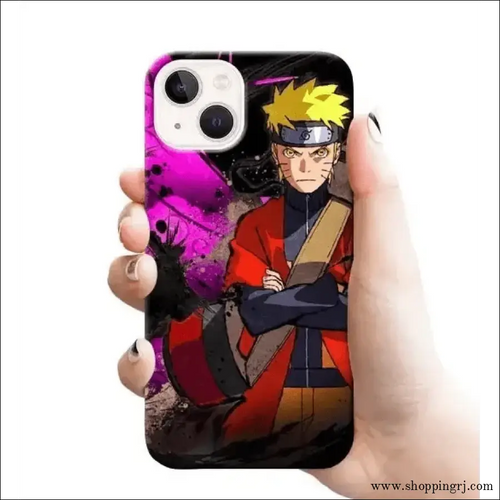 NARUTO WITH PURPLE BACKGROUND mobile cover RJ1684 Plastic hard case - Mobile covers - ANIME MOBILEcustomized mobile coveranime mobile covers