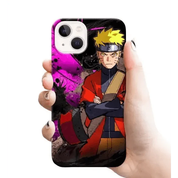 NARUTO WITH PURPLE BACKGROUND mobile cover RJ1684  Plastic hard case