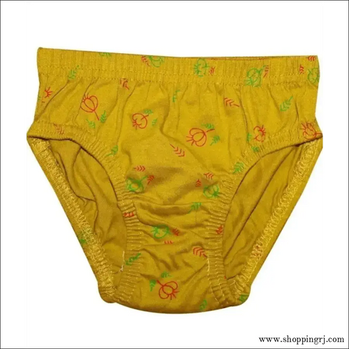 New Day Girls Cotton Print Panties Underwear with Inner Elastic- Pack of 10 (amla Junior) - Multicolor - Inners