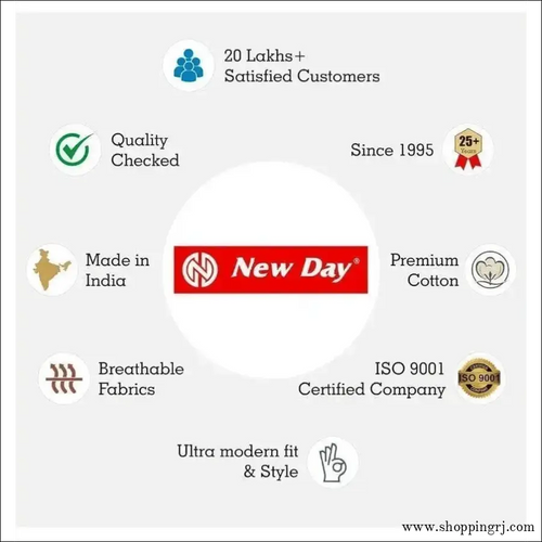 New Day Girls Cotton Print Panties Underwear with Inner Elastic- Pack of 10 (amla Junior) - Multicolor - Inners