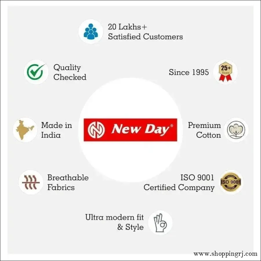 New Day Girls Cotton Print Panties Underwear with Inner Elastic- Pack of 10 (amla Junior) - Multicolor - Inners