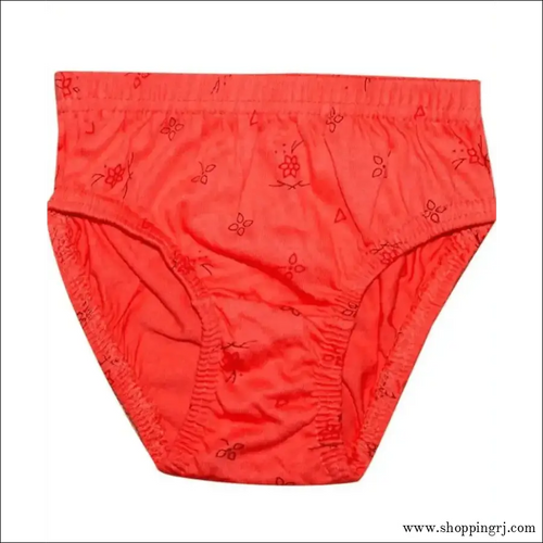 New Day Girls Cotton Print Panties Underwear with Inner Elastic- Pack of 10 (amla Junior) - Multicolor - Inners