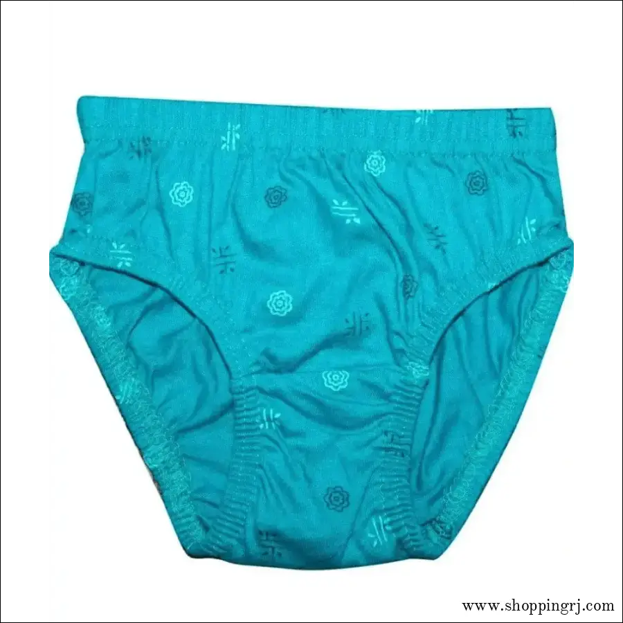 New Day Girls Cotton Print Panties Underwear with Inner Elastic- Pack of 10 (amla Junior) - Multicolor - Inners