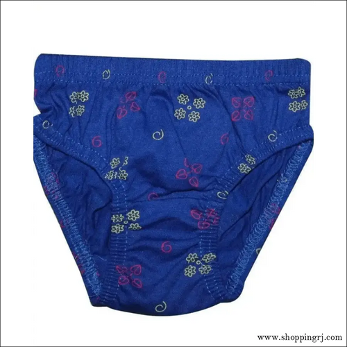 New Day Girls Cotton Print Panties Underwear with Inner Elastic- Pack of 10 (amla Junior) - Multicolor - Inners