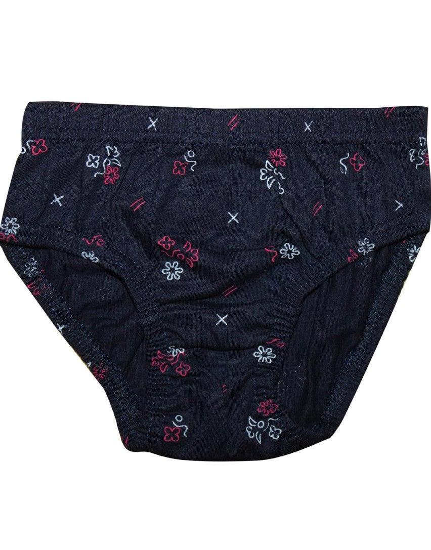 New Day Girls Cotton Print Panties Underwear with Inner Elastic-  Pack of 10 (Amla Junior)