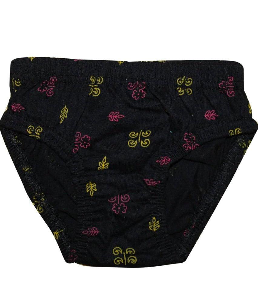 New Day Girls Cotton Print Panties Underwear with Inner Elastic-  Pack of 10 (Amla Junior)