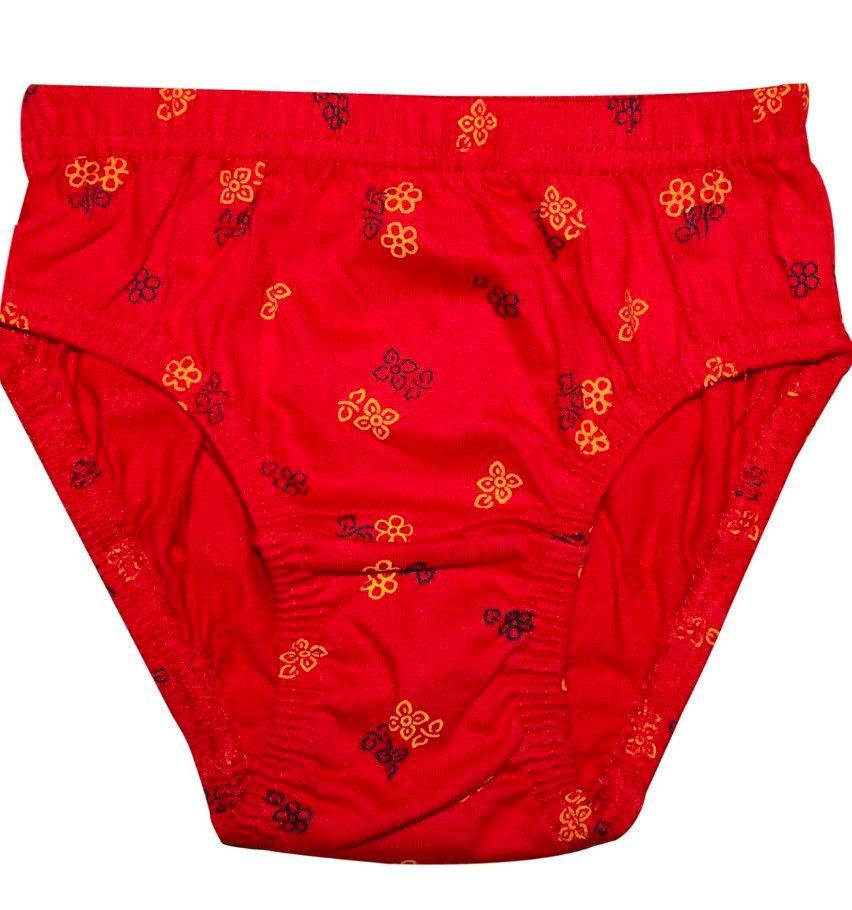 New Day Girls Cotton Print Panties Underwear with Inner Elastic-  Pack of 10 (Amla Junior)