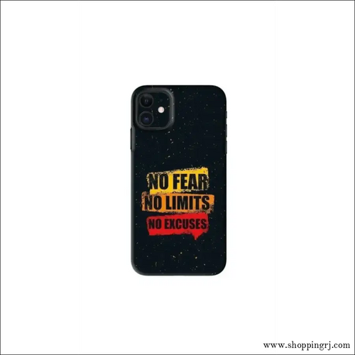 No Fear No Limits No Excuses Back Skin Wrap - Mobile skins - Mobile skinsNew arrivalMobile's back sticker