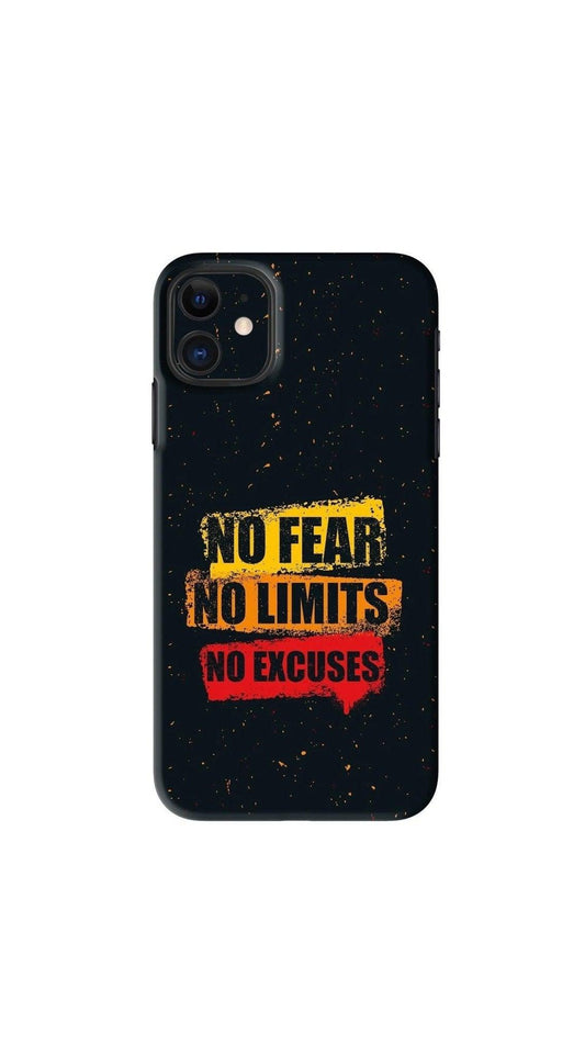 No Fear No Limits No Excuses Back Skin Wrap - Shopping RJ 