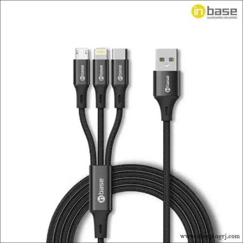 NYLON BRAIDED 3 IN 1 CABLE 1.5M - Cable - cableRJ mobiles and accessories ThoothukudiNew arrival
