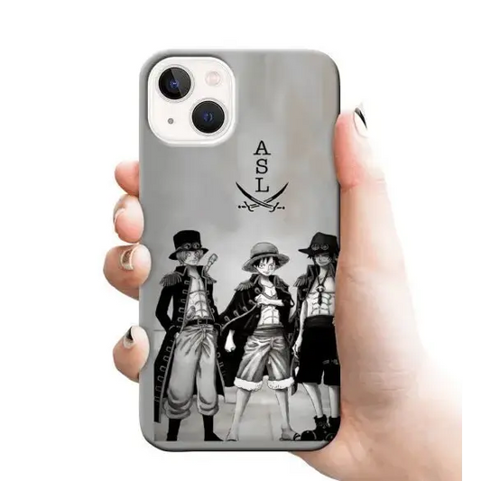 One Piece for Luffy Ace Sabo 9 mobile cover RJ1181 Plastic hard case - Mobile covers - ANIME MOBILEcustomized mobile coveranime mobile covers