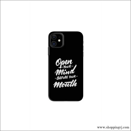 Open Your Mind Before Your Mouth Back Skin - Mobile skins - Mobile skinsNew arrivalMobile's back sticker