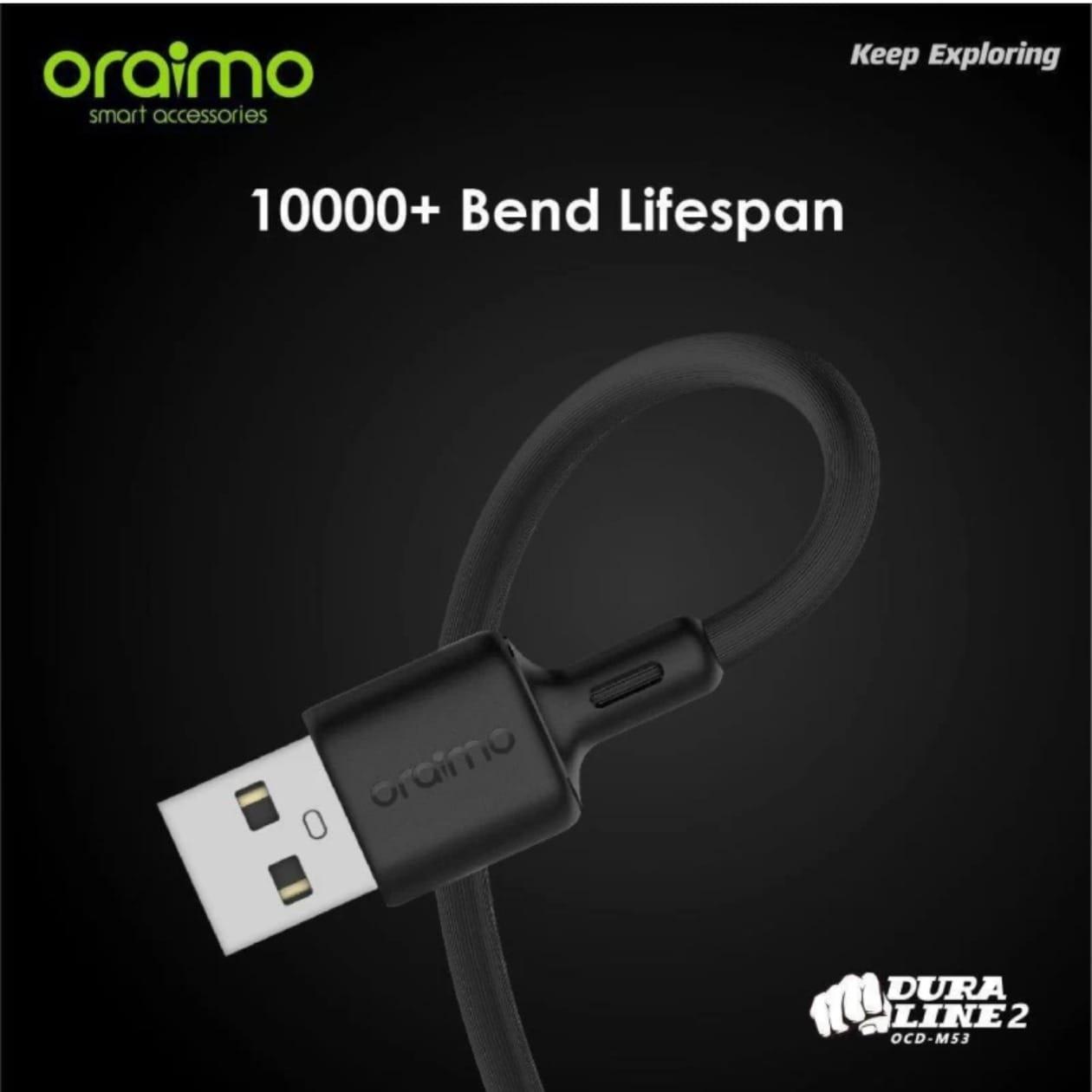 ஓரைமோ மைக்ரோ USB OCD-M53 2A ஃபாஸ்ட் சார்ஜிங் கேபிள்