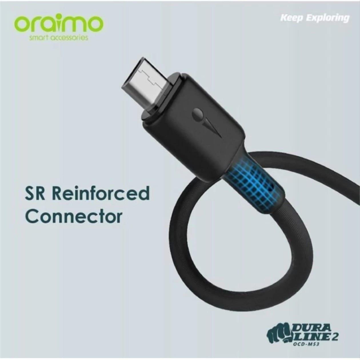 ஓரைமோ மைக்ரோ USB OCD-M53 2A ஃபாஸ்ட் சார்ஜிங் கேபிள்