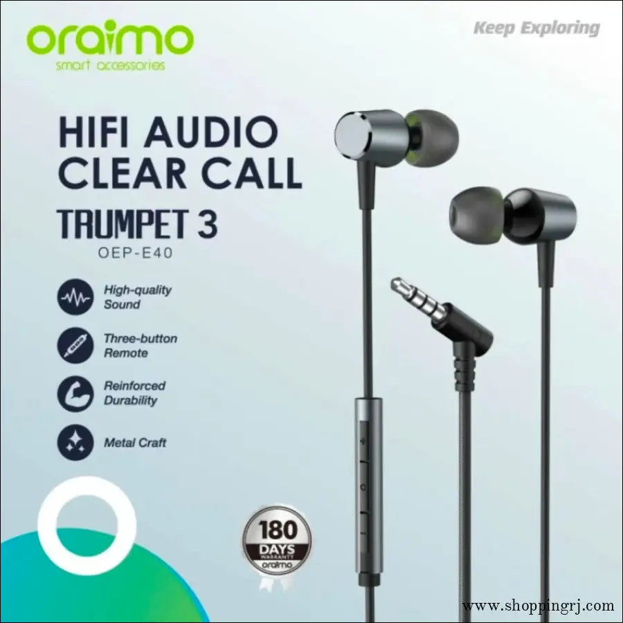 Oraimo Trumpet 3 OEP-40 wired earphone or headset - Earphone