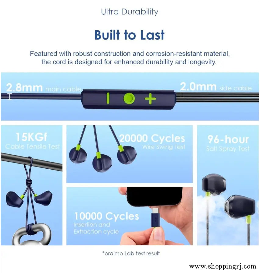 Oraimo Type-C Earphone Halo Airy OEP-650 - Black - Earphone