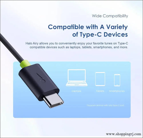 Oraimo Type-C Earphone Halo Airy OEP-650 - Black - Earphone