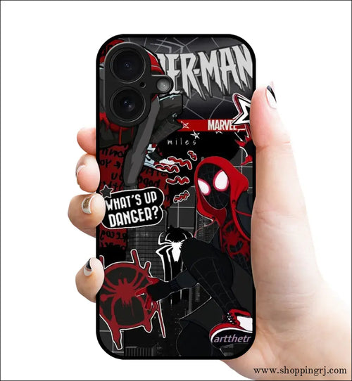 Premium Glossy Mobile Casúes for a Stylish and Durable Look - Spiderman college - Mobile covers