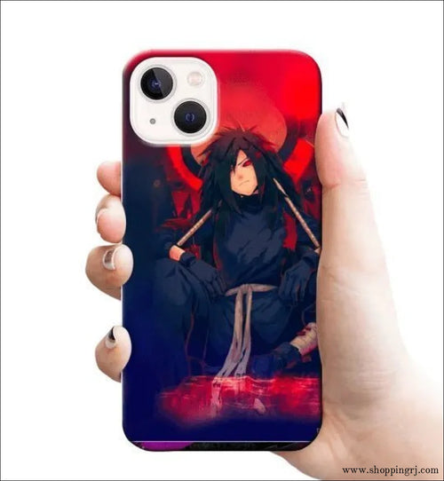 RED MADARA UCHIIHA mobile cover RJ1416 Plastic hard case - Mobile covers - ANIME MOBILEcustomized mobile coveranime mobile covers