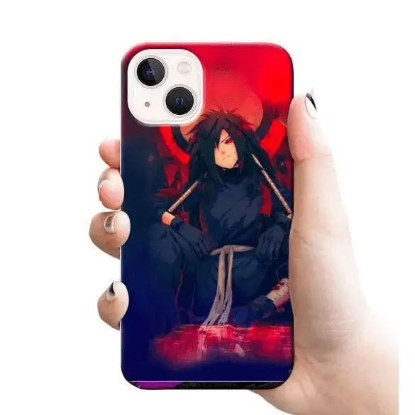 RED MADARA UCHIIHA mobile cover RJ1416 Plastic hard case - Mobile covers - ANIME MOBILEcustomized mobile coveranime mobile covers