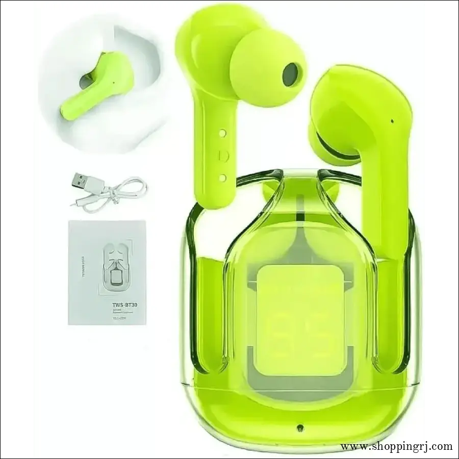 RJ stylish earbuds green - Earbuds - EarbudsRJ mobiles and accessories ThoothukudiNew arrival