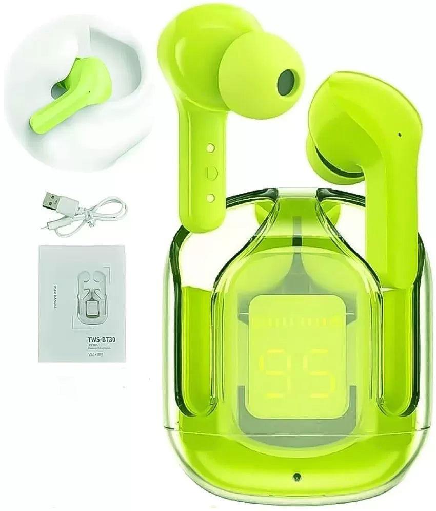 RJ stylish earbuds green