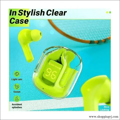 RJ stylish earbuds green - Earbuds - EarbudsRJ mobiles and accessories ThoothukudiNew arrival