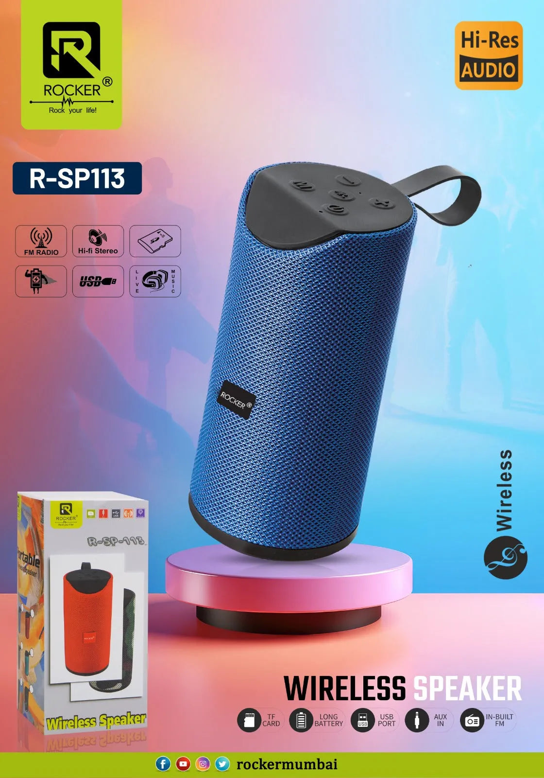 Rockers R-sp113 bluetooth speaker