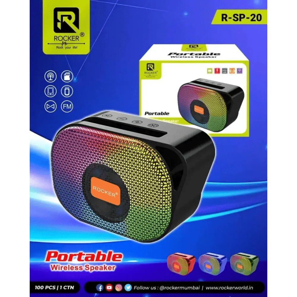 Rockers sp - 20 bluetooth speaker - Bluetooth speaker - bluetooth speakerrockers brandRJ mobiles and accessories Thoothukudi