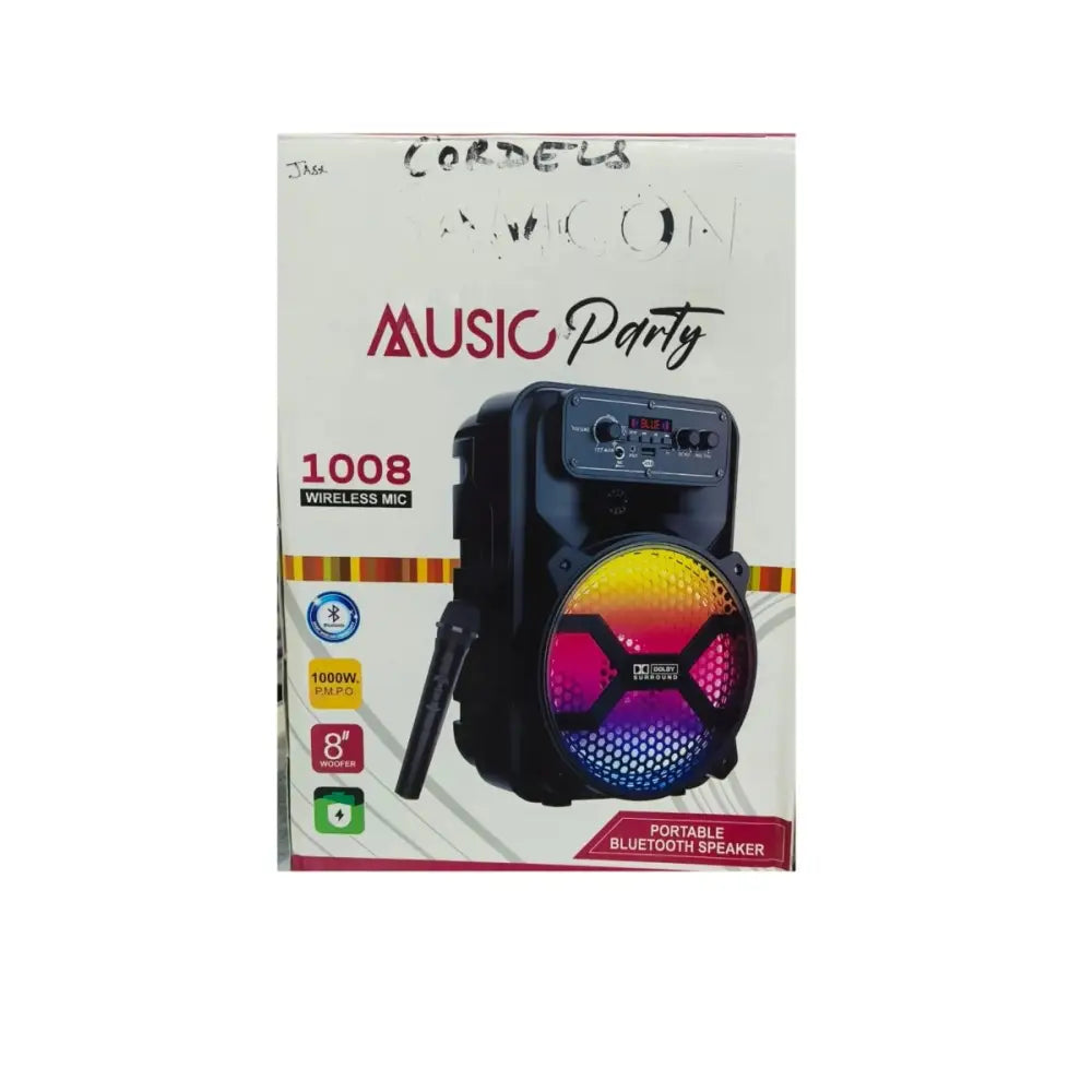 Samcon Music Party speaker - Bluetooth speaker - 8" woofer speakerRJ mobiles and accessories Thoothukudibluetooth speaker