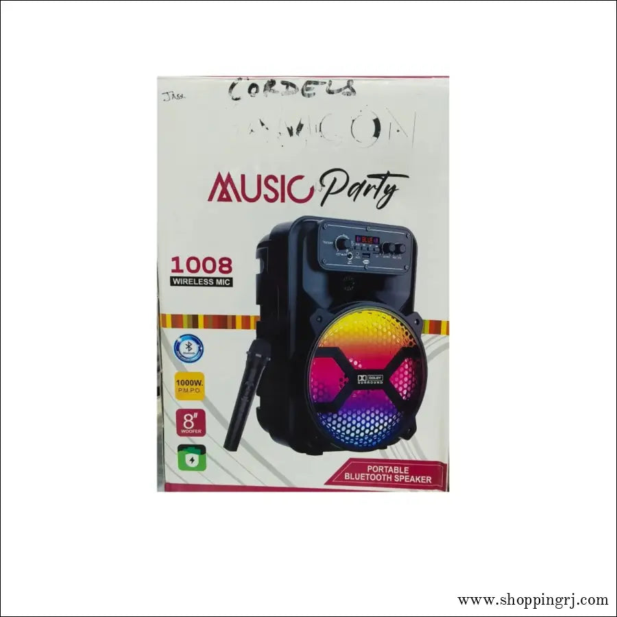 Samcon Music Party speaker - Bluetooth speaker - 8" woofer speakerRJ mobiles and accessories Thoothukudibluetooth speaker