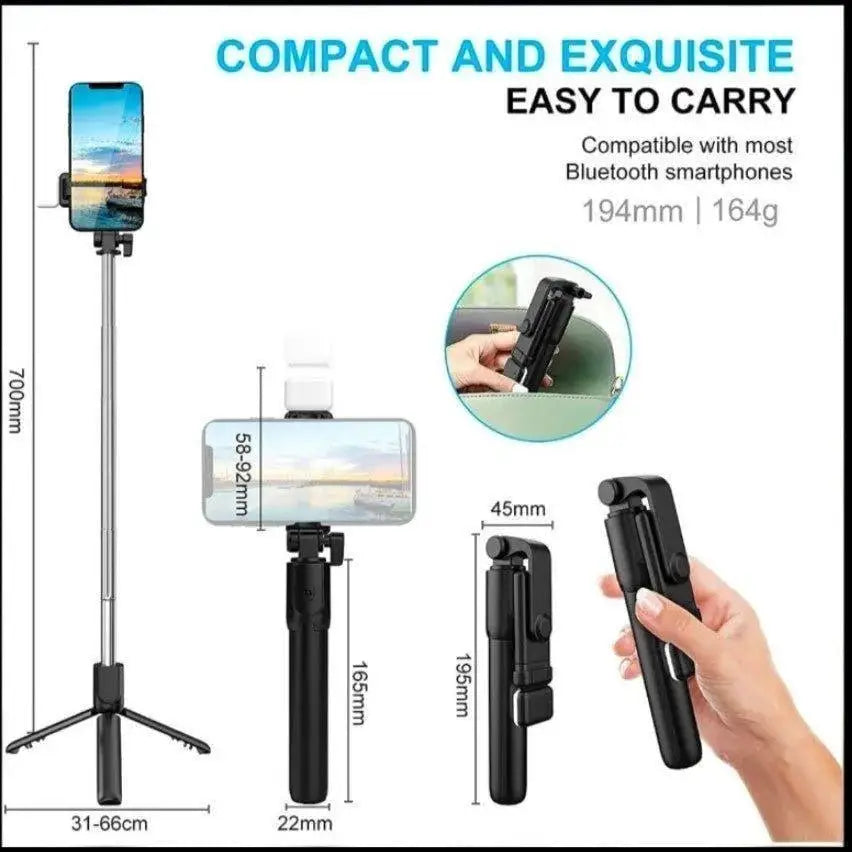 Selfie stick with bluetooth 5 feet height - Bluetooth selfie stickselfie stickRJ mobiles and accessories Thoothukudi