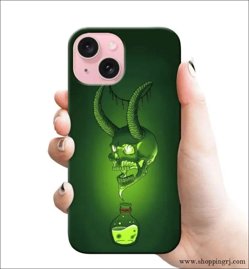Skull on Bottle RJ 2547 PLASTIC HARD CASES