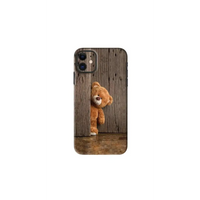 Teddy Wooden Back Skin Wrap - Mobile skins - cartoonMobile skinsheart