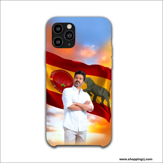 TVK Flag tamilaga vettri Kazhagam mobile cover RJ3179 - Mobile covers