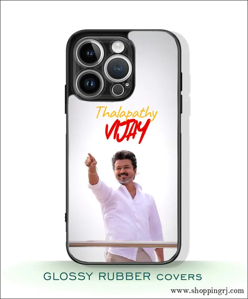 TVK Vijay mobile covers glossy finish RJ3582