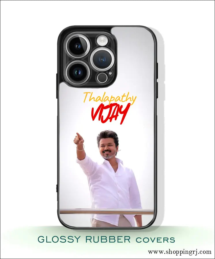 TVK Vijay mobile covers glossy finish RJ3582